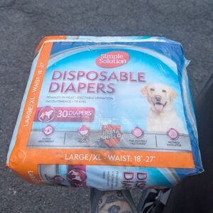 Simple Solution Disposable Dog Diapers, Female Dog Diapers, Puppy Potty Training